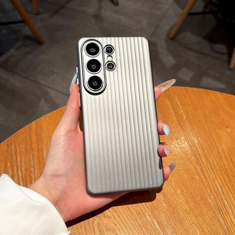 Samsung s11 metal button suitcase mobile phone case s11 corrugated pattern s11 + matte s11ultra stripe