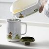 Fuji Enamel Oil Pot, 1.1L, Moomin Olive Design, MTG-OP1.1L