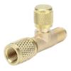 1 4SAE Auslassventil Klimaanlagen Kälte Ladegerät Adapterventil für R22 R12 R134