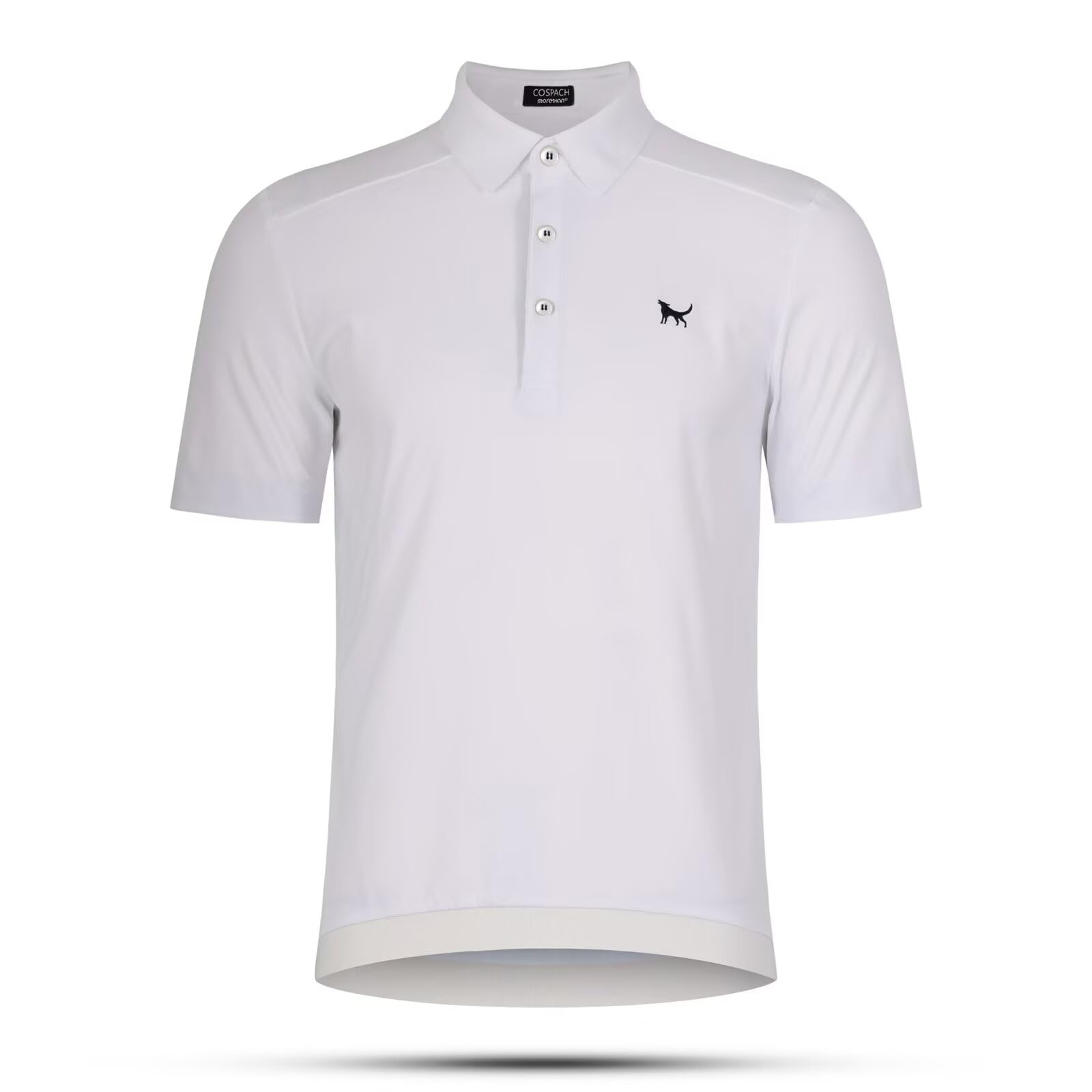 

Morethan x Cospach Collaboration Cycling Polo Jersey for City Short UV Stylish Cycling Wear for Outdoor and XL Size Riding, Sleeve, Collared, белый