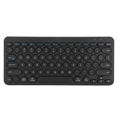 Wireless Keyboard 78 Keys Round Keycaps Slim Compact Retro Quiet Bluetooth Keyboard for Home Office