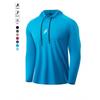 Mens UPF 50 Quick-Dry Hooded Sun Protection Fishing Jacket Outdoor Lightweight