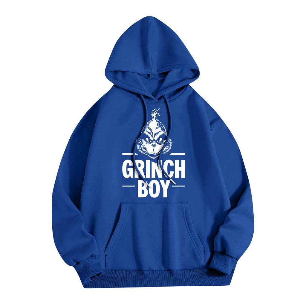 Women's Fashion Christmas Printed Casual Hooded Sweatshirt With Pockets