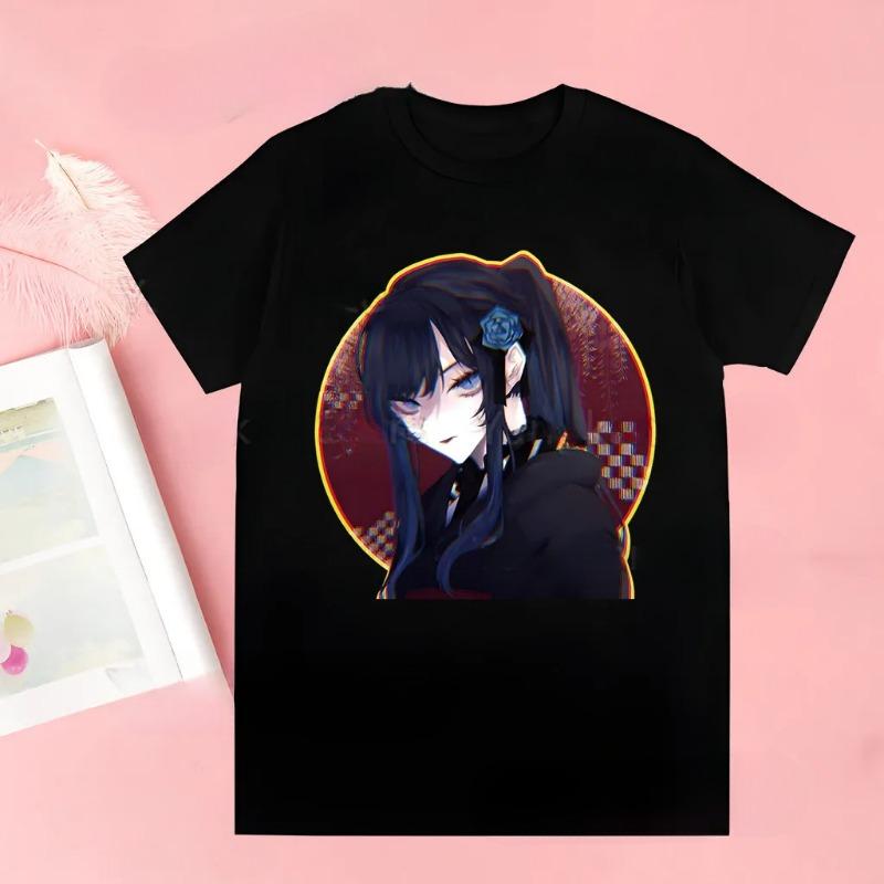 Ado Tshirt Printed Unisex Short Sleeve T Shirt Cool Cartoon Casual T-shirt Streetwear Tops Women Clothing  Y2k Top
