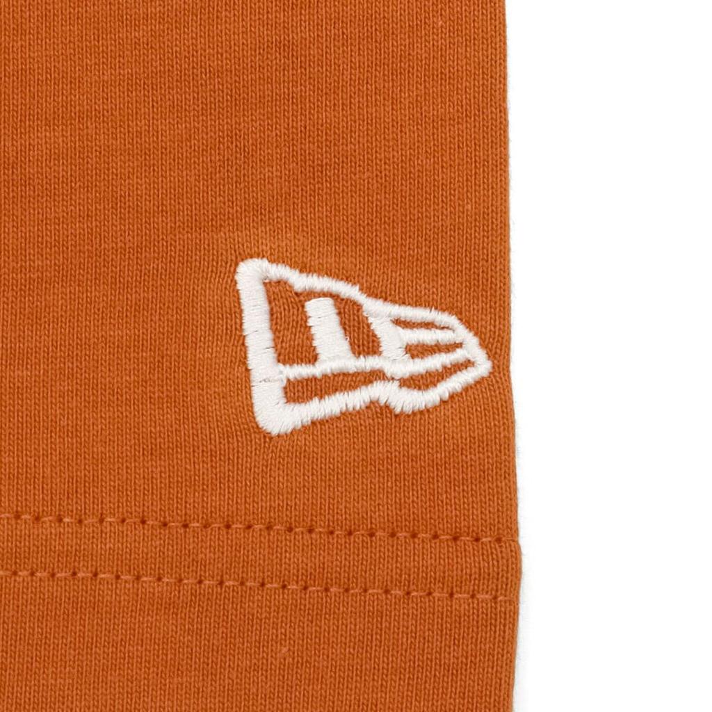 NEW ERA Short Sleeve Hem Box Logo Rust Orange L Cotton Tee Box Logo Patch T-Shirt S/S