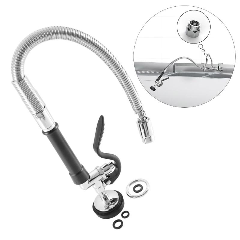 High Pressure Dish Sprays Commercial Sink Sprayer with Stainless Steels Hose Commercial Kitchen Faucet Part Enduring