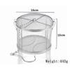 Big Stainless Steel Fine Mesh Strainer Gravy Soup Taste Spice Box Basket Brine Hot Pot Slag Separation Colander Strainers Basket