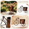 Fioriera Triciclo Vintage, Vaso da Fiori Rustico per Decorazione Giardino