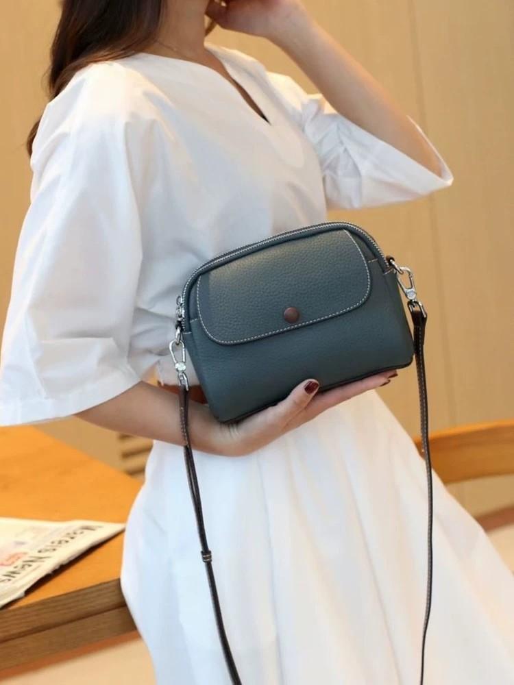 Summer Trendy New Mobile Phone Bag, Stylish and Versatile, Made of Top-grain Cowhide, Shoulder Bag/crossbody Bag.