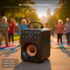 BT audio Speaker, Portable deep bass Outdoor cordless Speaker with Microphone, HiFi Sound,