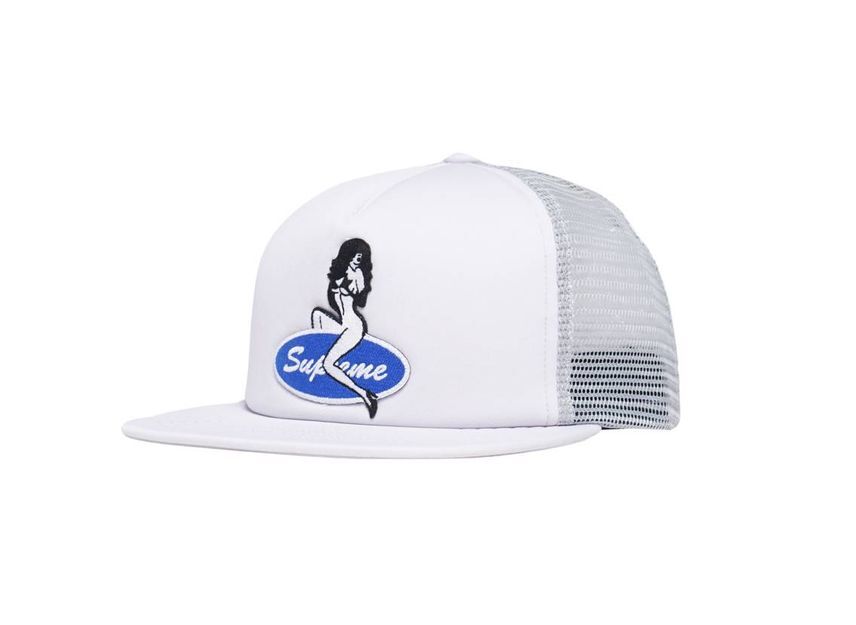 Supreme Pin Up Mesh Back 5-Panel Grey One-Size
