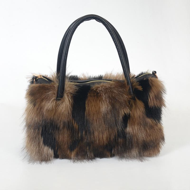 2025 Fall/Winter Women's Plush Faux Fur Crossbody Shoulder Bag