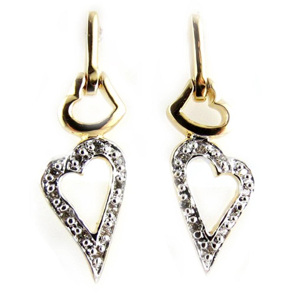 Les Trésors De Lily [F0947] - Gold Plated Earrings 'Tendrement'