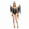 Halloween Costume Sexy Dark Night Dark Angel Hottie Nightclub Bar DS Stage Walk Show Costume