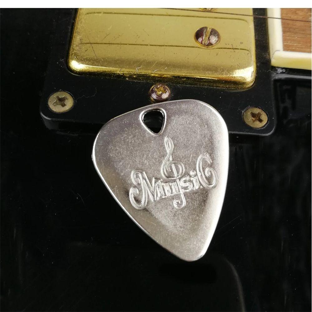 Entertainment Guitar Parts and Accessories Plectrum Zinc Zinc Zinc Alloy Pick Guitar Pick Metal Guitar Pick