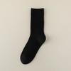 Kids Autumn Winter Retro Coffee Tube Socks,Basic Solid Boneless Stackable Socks,Korean Sweat‑Absorbing Versatile Cotton Socks