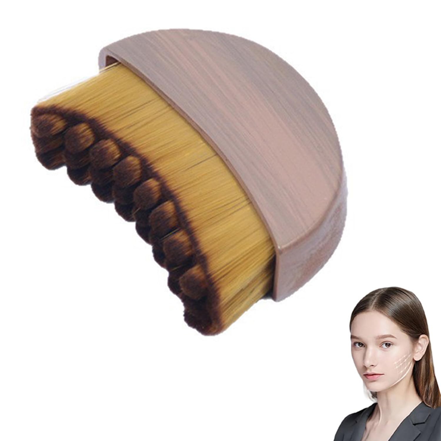 

Лимфодренажная контурная кисть для лица, Лимфодренажная кисть для сухого массажа, Разработана для лица, Достаточно нежная, Плотно прилегает к коже и снимает усталость 1PC