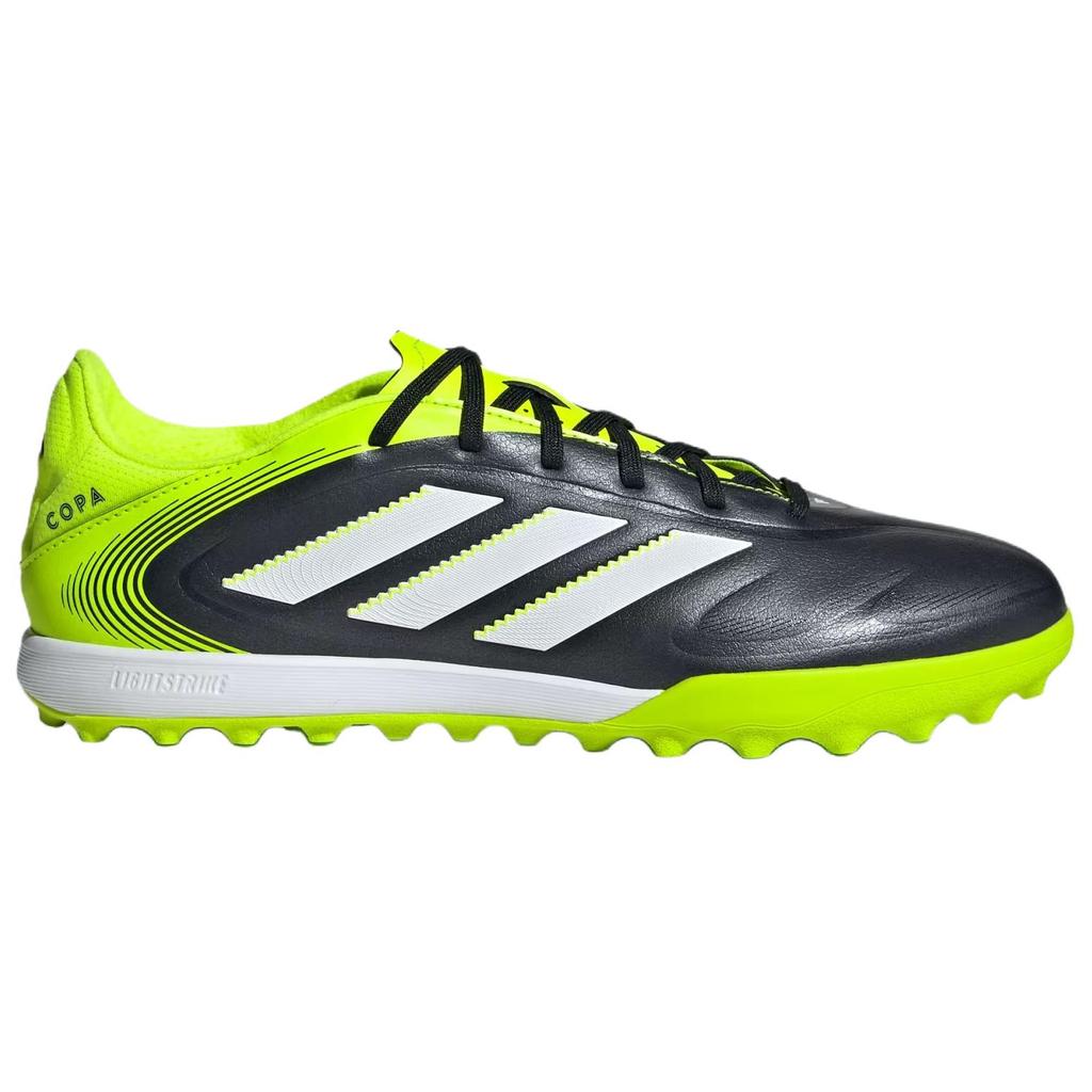 Adidas Copa Pure 3 Abrasion Resistant Soccer Shoes Men's Black Green Sneakers JR2852