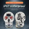 Motorcycle LED Skull Headlight Work Spot Driving Fog Light Dual Color Spotlights for Motorbike Truck Trailer Offroad ATV SUV