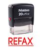 Printtoo Custom Stamp REFAX Self Inking Rubber Stamp Office Stationary-Black