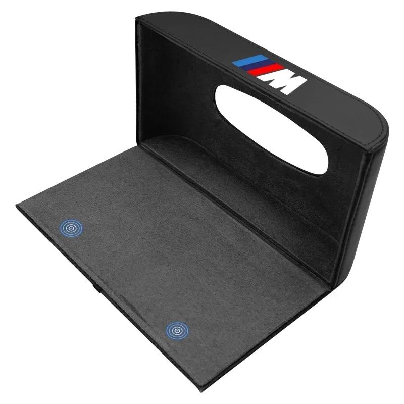 Uchwyt na chusteczki samochodowe Pojemnik do przechowywania w podłokietniku Akcesoria do BMW M M3 M4 M5 X1 X3 X5 X6 X7 F10 F20 F22 F30 G20 G30 Performance
