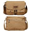 [SKYBOW] Shoulder Bag - Large Capacity Canvas Military Bag - Shoulder Bag - Retro Bag - Shoulder Strap - Road Bike - Bicycle - Unisex (Brown)