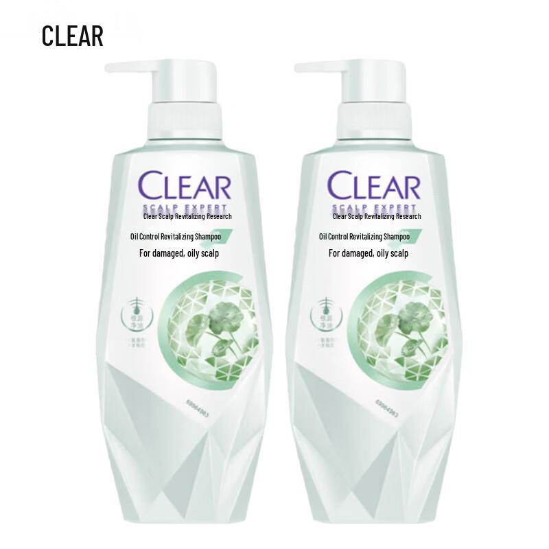 Clear Scalp Care Oil Control Revitalizing Shampoo - 2 x 270g Set