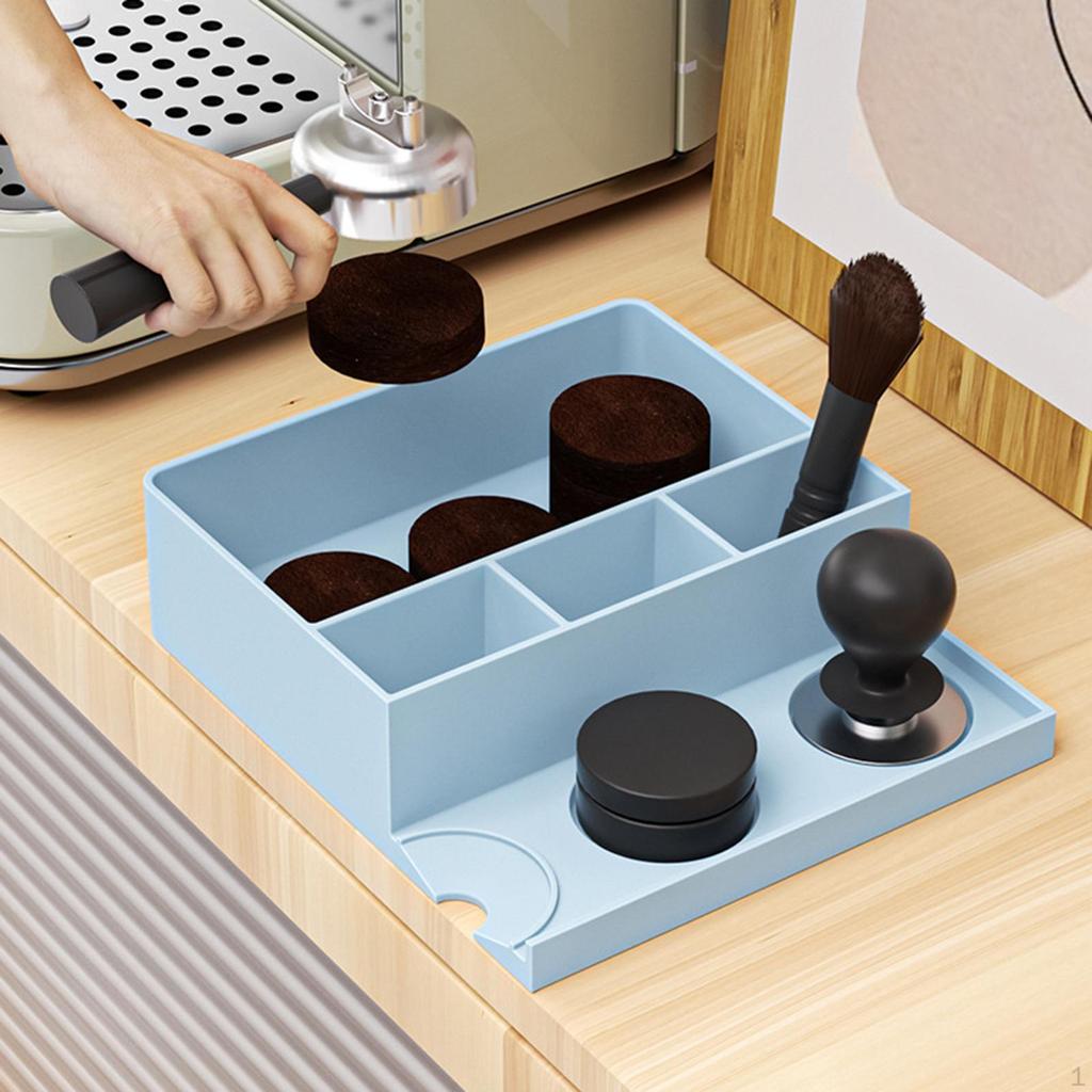 Stazione di Pressatura Espresso da Bar con Knock Box Facile da Pulire