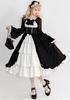 Sivrusn Gotisches Lolita-Kleid mit Spitze, perfekt für Süße und Edle, Wunderschönes Retro-Prinzessinnen-Lolita-Hofkleid, Größe 2XL Damen, Rüschen, Cosplay,
