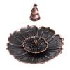 Censer Adornment Candlestick Holder Pure Copper Lotus Incense Decor Vintage Burner Design