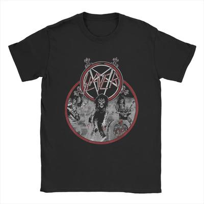 Slayer Live Undead T-Shirt for Men Hipster Cotton Tees Crewneck Short Sleeve T Shirts Gift Idea Clothing