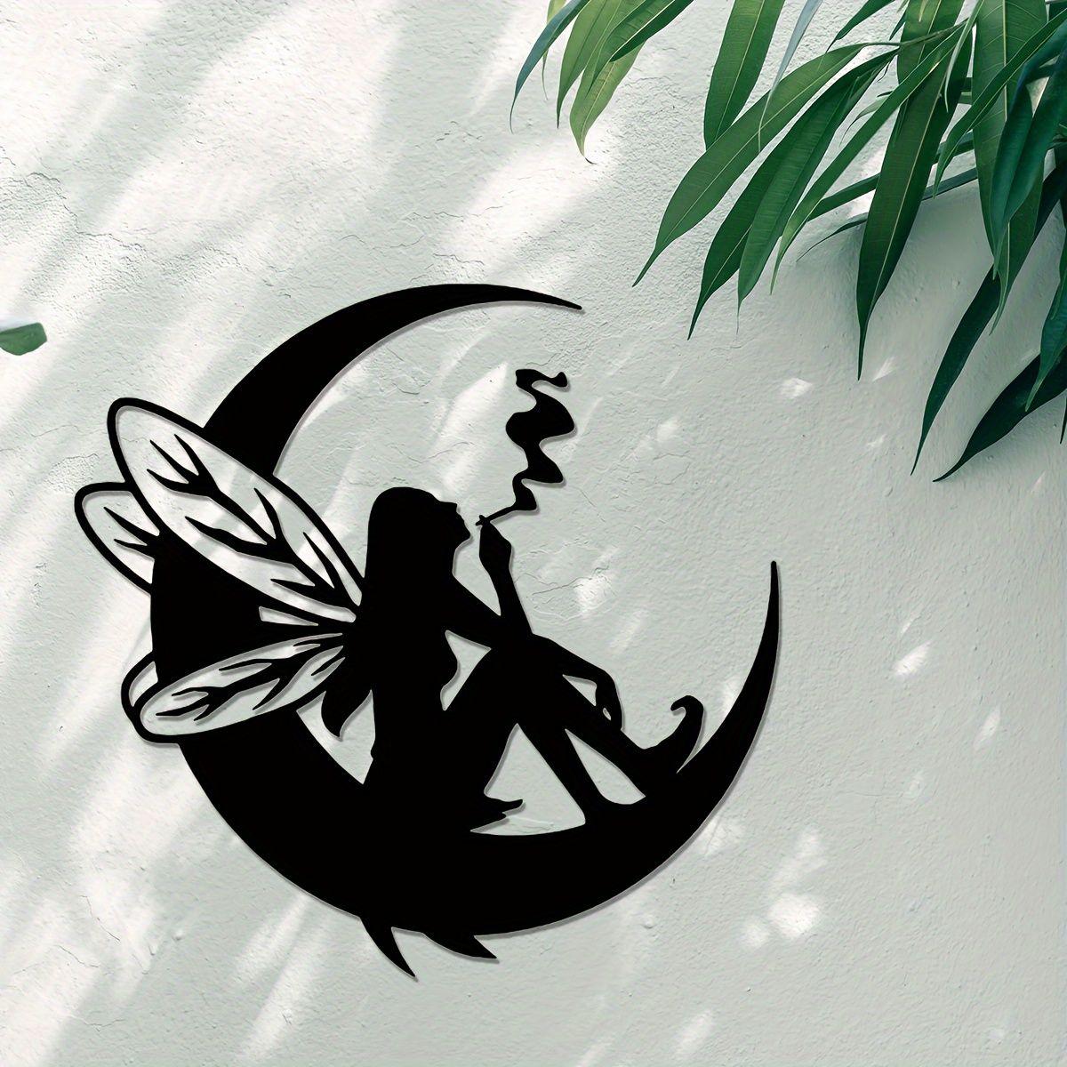 Steel Moon Wall Decor Gift Handcrafted Metal Art