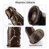 Brown Realistic Anal Dildo Anal Plug Butt Plug Small Penis with Suction Cup Dick Cock Dong Adult Sex Toys for Women