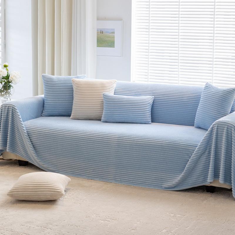 

Ins Winter Plush Sofa Towel One Piece Full Cover Universal Velvet Sofa Cover Soft Warm Cloth 180*340cm