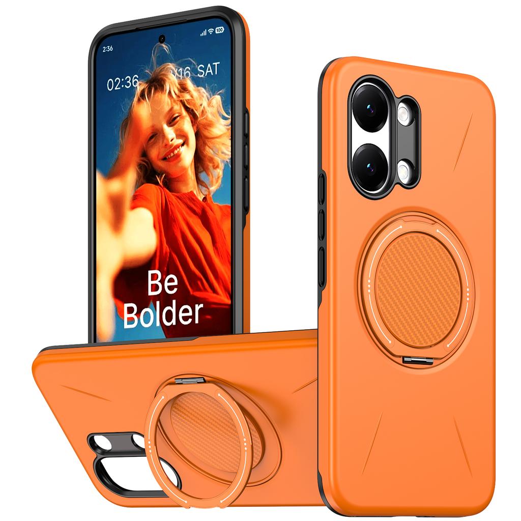 360° Rotate Ring Holder for Magsafe Magnetic Bracket Phone Case for Xiaomi Poco X7 X8 Pro Max M8 Pro Armor Shockproof Cover
