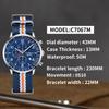 Cadisen Multifunctional Three-eye Six-pin Men's Quartz Watch OS10 Quartz Movement Fashion Casual Quartz Watch