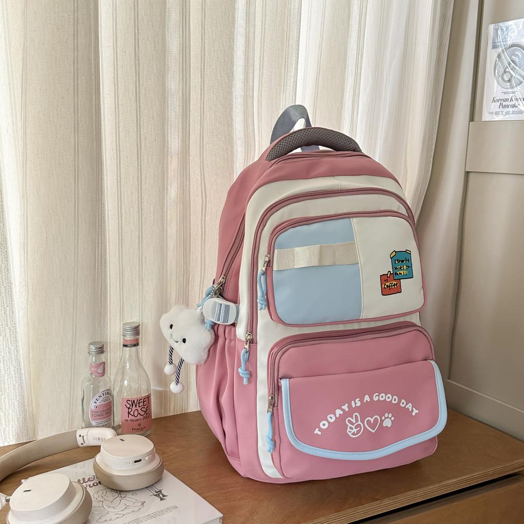 Schoolbag schoolbag for girls, elementary school students, junior high school students, large capacity, girls in grades three or four to five
