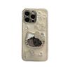 Epoxy Rhinestone Kt Cat Mirror Mobile Phone Case for Apple 17 Premium Sense Iphone16 Light Luxury 15 Pearl Bow Tie