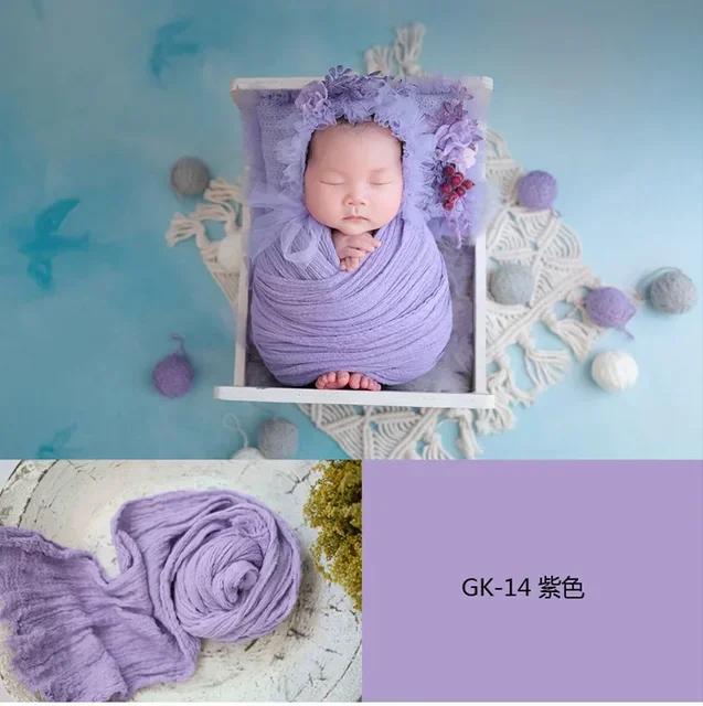 Soft Stretch Baby Blanket Cloth - Newborn Photography Props Wrap Cotton Wraps Accessories for Infant Boys & Girls Photo Shoots