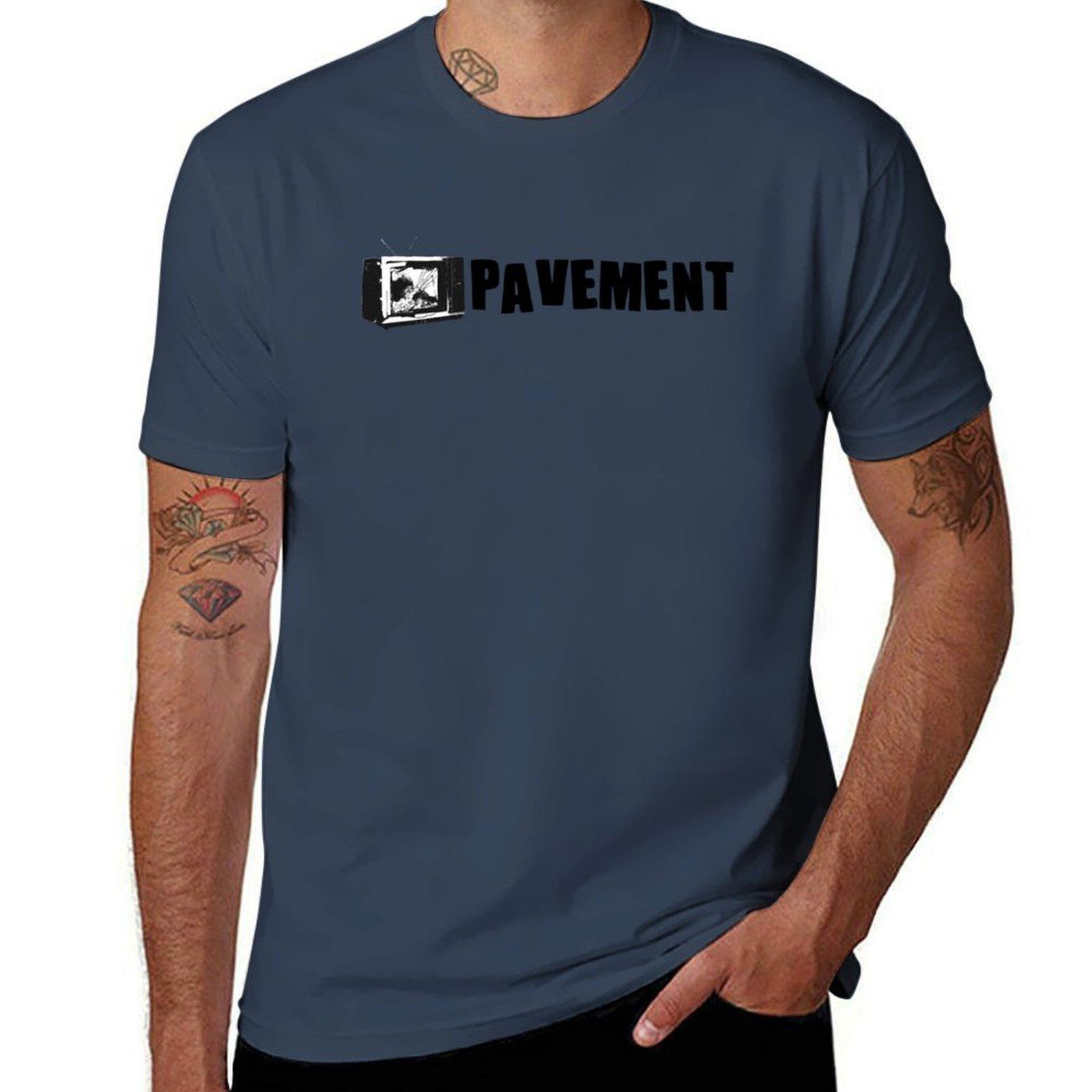Pavement Band Design TShirt Trendy Print Short Sleeve TShirt S