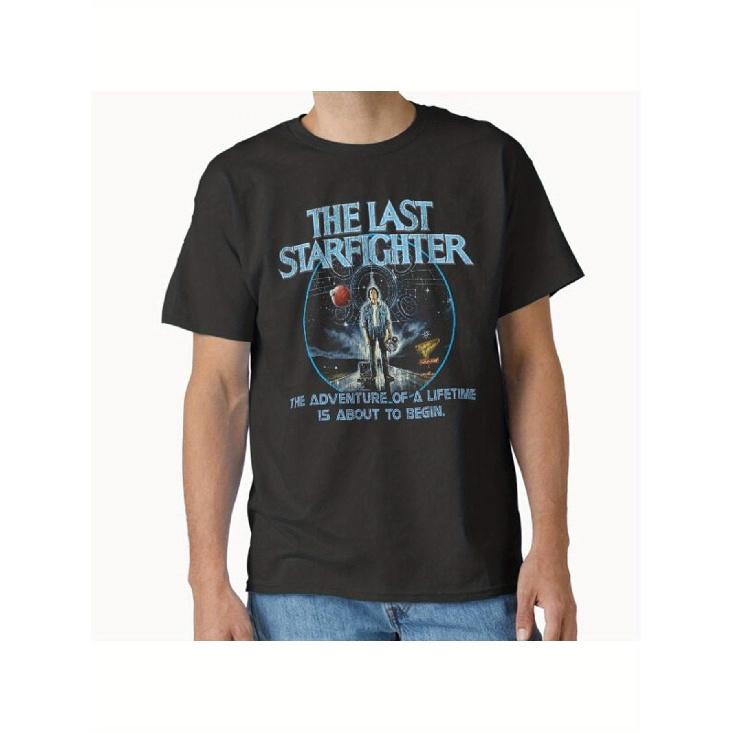 Men S The Last Starfighter 1984 Retro Arcade Video Game T-Shirt - Vintage Gaming Graphic Tee with Starfighter Logo & Space Combat Art, Casual Round S