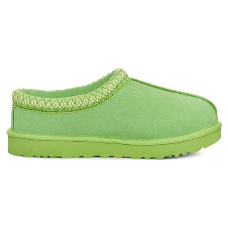 UGG Fashionable Woven Collar Casual Home Slippers Women slippers Parrot-Green 5955-PTGN