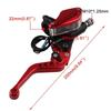Elektrische Motorradmodifikation mit nicht-Brembo Bremssattel seitlich montiertem Druckgriff und faltbarer Hydraulikpumpe für HONDA
