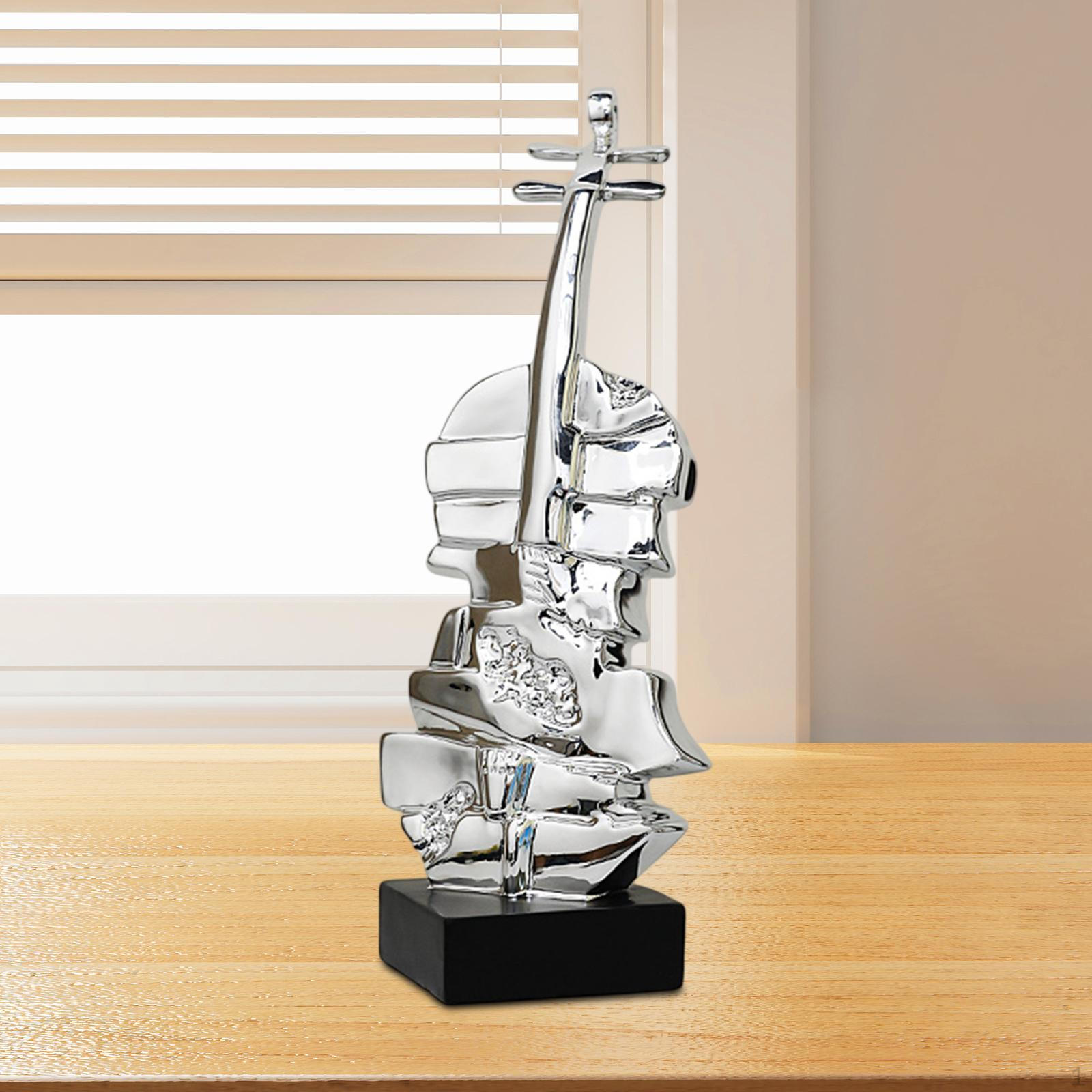 

Collectible Violin Figurine for Home Decoration, Music Inspired Desktop Piece