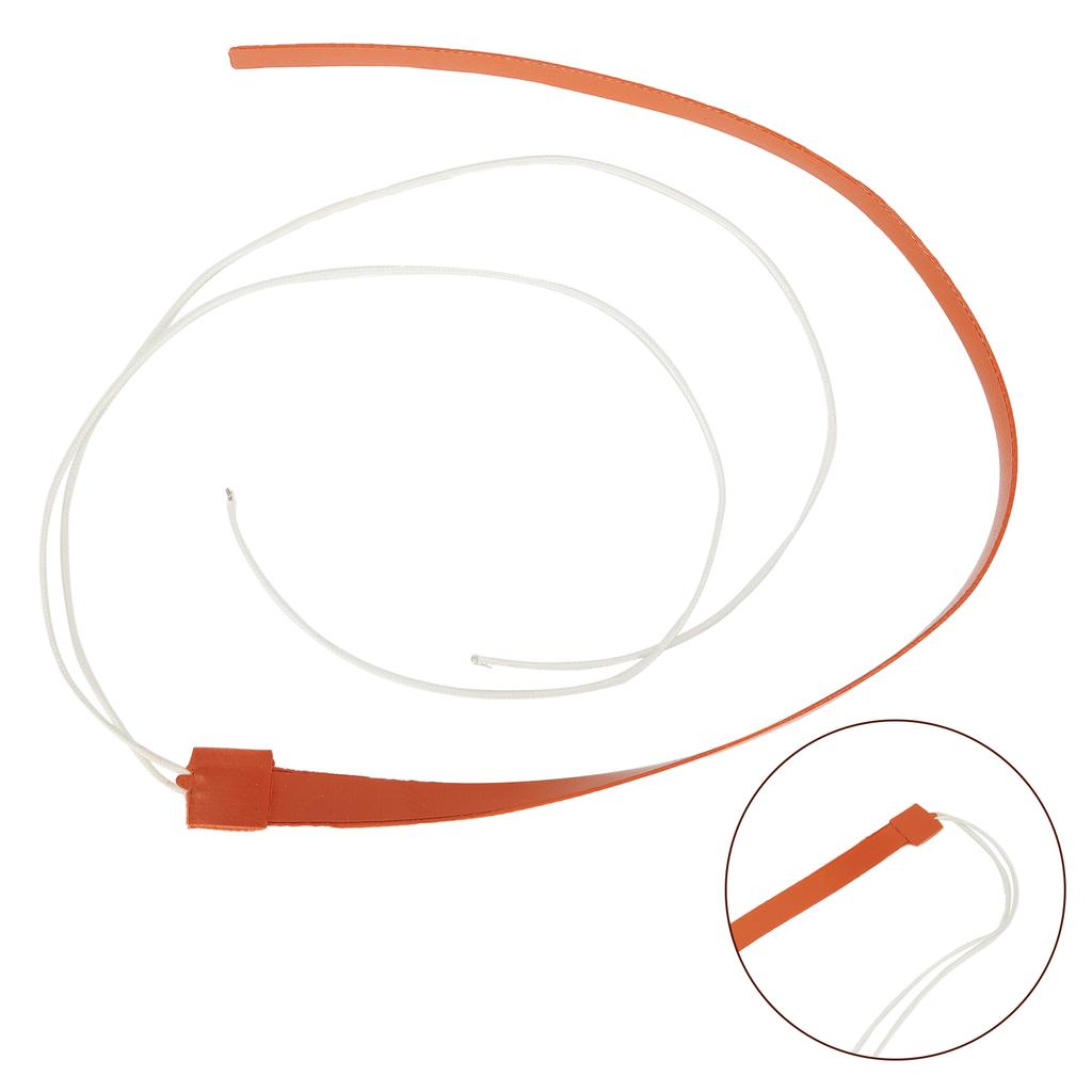 Silicone Heating Pad Oilproof Thermal Flexible Heater 50W 12V Strap Wires