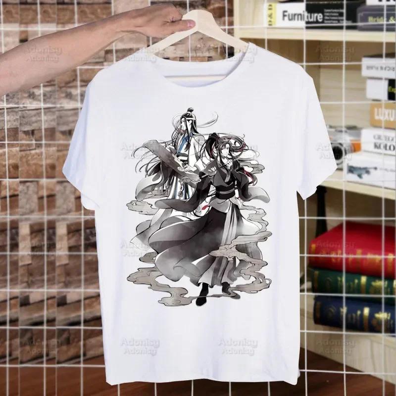 Mo Dao Zu Shi The Untamed Harajuku Man T Shirts Lan WangJi Wei Wu Xian Tees Shirt Tops Short-Sleeved Aesthetic Anime T Shirt