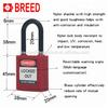 BREED Factory Supply Nylon Shackle G11 Safety Padlock KA