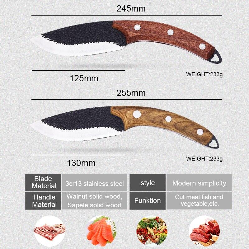 Kitchen Knife Stainless Steel Boning Knife Meat Cleaver  Bone Knife Fish Knife Cooking Tools