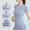 Women's Seamless Quick-Dry Yoga Fitness T-Shirt