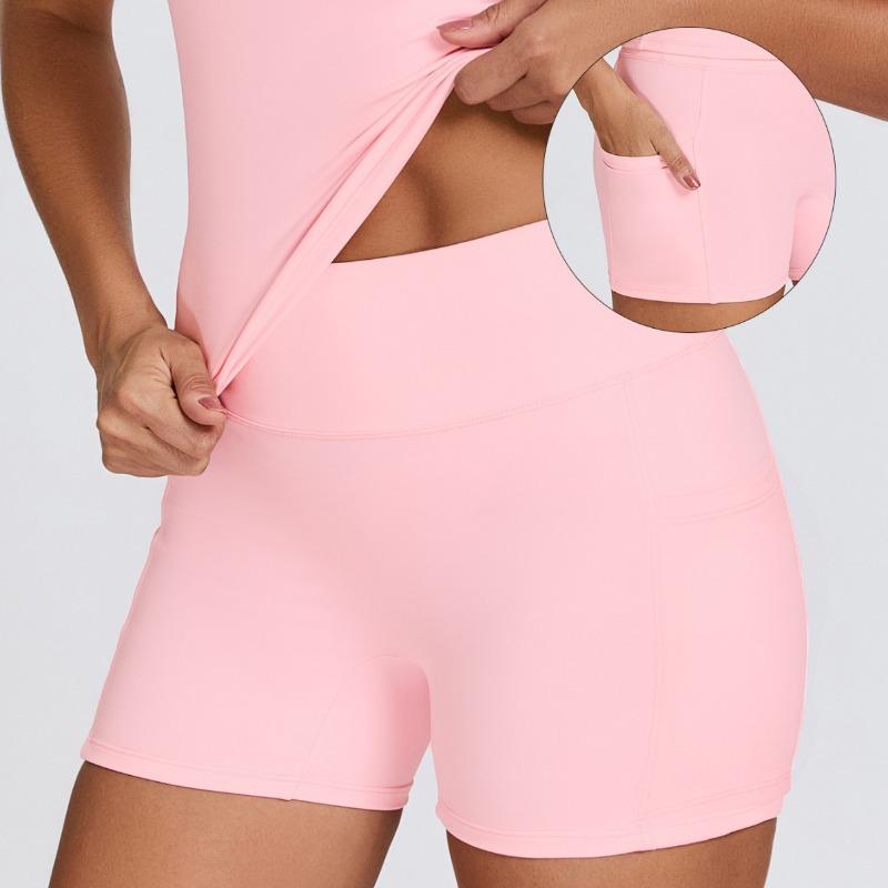 New Suit Quick-drying Yoga Suit Shorts Fitness Belt Pocket Outdoor Running Sports Women